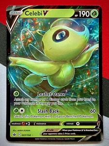 Celebi V 007/198 Pokemon TCG Chilling Reign Full Art Ultra Rare PACK FRESH - Picture 1 of 2