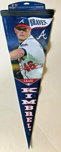 ATLANTA BRAVES CRAIG KIMBREL VINTAGE MLB BASEBALL COLLECTOR PLAYERS PENNANT NEW  - Picture 1 of 1