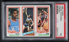 1980-81 Topps Maurice Lucas James Edwards Eddie Jordan #157-261-158 PSA 7
