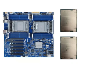 2xIntel Xeon Gold 6336y ES cpu 24 cores 2.2Ghz+GIGABYTE MD72-HB3 Motherboard - Picture 1 of 1