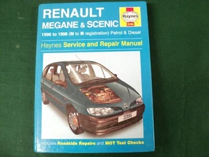 RENAULT MEGANE & SCENIC 1996 ~ 1998 PETROL & DIE HAYNES SERVICE & REPAIR MANUAL - Picture 1 of 5