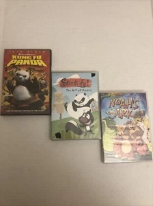 3 DVDs, Kung Fu Panda, Skunk Fu The Art Of Rivalry, Noah’s Ark - Picture 1 of 8