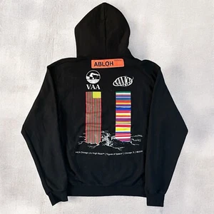 Felpa con cappuccio Off White Virgil Abloh Figure Of Speech da uomo taglia media nera - Foto 1 di 10