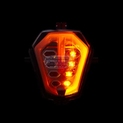 INDICADORES INTEGRADOS DE LANTERNA TRASEIRA FIT SUZUKI GSXR 1000R FREIO FUMAÇA 17-2025 GSXR - Imagem 1 de 4