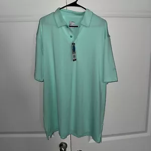 Men’s Callaway Golf Shirt NWT Green Stripe Size XL - Picture 1 of 6