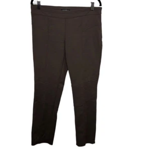 Flavio Castellani Brown Moto Style Pants Women's Sz 46 / M - Picture 1 of 6