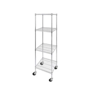 NNEDSZ Modular Wire Storage Shelf 600 x 600 x 1800mm Steel Shelving - Picture 1 of 7
