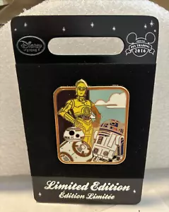 Disney Star Wars Force Awakens Limited Edition Droids Pin 2016 R2 D2 C3P0 BB8 - Picture 1 of 3