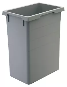 1 (One) Hailo 38 Liter Euro-Cargo Bin Total Capacity 40.2 qt, Gray - Picture 1 of 2