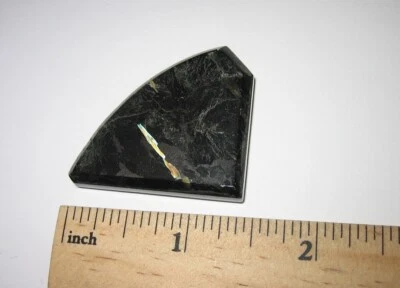 POLISHED 1.25" x 1.35" x 6.5mm AUTHENTIC NUUMMITE STONE GREENLAND  20.1grams *A1 - Image 1 of 4