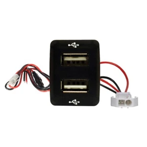 Toma de corriente Cargador USB doble iPhone iPad se adapta a Nissan Pathfinder Navara X-Trail - Imagen 1 de 5