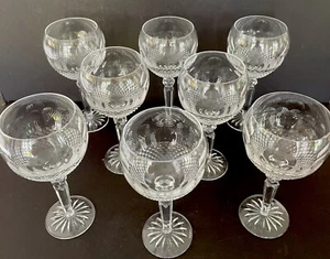 Waterford Crystal Colleen Encore Water Goblet Glasses 8 5/8" Set of 8 - Rare - Imagen 1 de 15