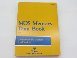 Libro de datos de memoria MOS 1984 especificaciones comerciales y militares Texas Instruments - Imagen 1 de 8