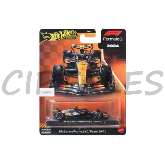 Hot Wheels F1 Premium McLaren Norris (4) Formula 1 Team Real Riders - 1:64 - Immagine 1 di 1