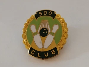 500 Club Bowling Score Lapel Pin - Picture 1 of 5