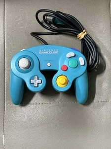 Mando Nintendo GameCube Azul Turquesa Genuino Japón Probado Stick Firme - Imagen 1 de 15