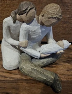 2000 Demdaco Willow Tree von Susan Lordi "New Life" Mutter Vater Neugeborenes Baby - Bild 1 von 5