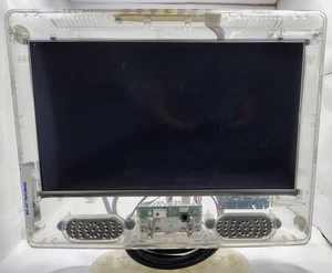 RARE AMPD 13” FHD Prison TV - Clear Case, HDMI/USB, ATSC Tuner (No Remote) WORKS - Picture 1 of 5