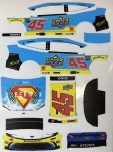 Custom 2025 Tyler Reddick #45 Superman 1/64 Scale NASCAR Peel & Stick Decals - Bild 1 von 1