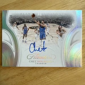 2024/25 Panini Flawless Chet Holmgren Flawless Finishes 1/25 Auto Thunder Champs - Picture 1 of 2