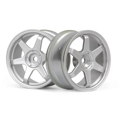 HPI 160751 TE37 Wheel 26mm Matte Chrome (0mm Offset) (2Pcs) - Image 1 of 4
