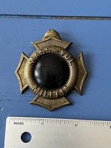 Antike Bürgerkriegszeit Massachusetts Freiwilligenmiliz Shako Helmplatte - Bild 1 von 11