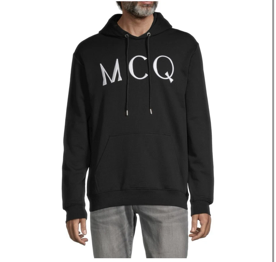 Sudadera con capucha negra pequeña Mcq para hombre Foto 1 de 3