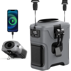 Portable Waist Fan with 5 Speeds, 16000RPM Strong Airflow, 10000mAh Rechargea... - Picture 1 of 7