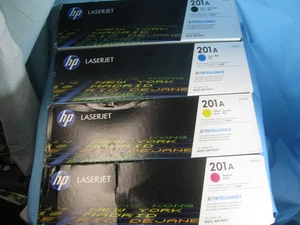 JUEGO DE 4 CARTUCHOS DE TÓNER ORIGINALES HP 201A C/Y/M/K CF400AQ1 ENVÍO GRATUITO - Imagen 1 de 2