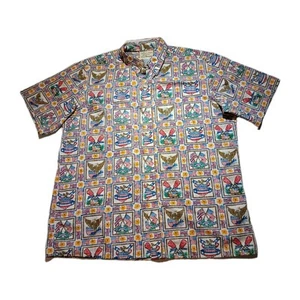 Reyn Spooner Dietrich Varez Hawaiian Shirt 2XL Patriotic USA Flag - Picture 1 of 6