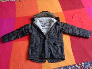 Parka mit Innenjacke - Winterjacke - Anorak - Kapuze - Gr. 170 -  C&A - schwarz - Bild 1 von 9