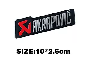 Akrapovic Auspuff Emblem Aufkleber Hitzefest Aluminium - Bild 1 von 2