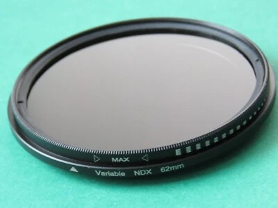 62mm ND Fader Filter Neutral Density Variable Adjustable ND2-400 for All Lens - Image 1 of 2
