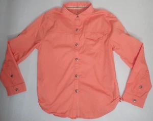 Gramicci Roll Tab Climbing Shirt Girls L button Orange Cotton Gorpcore - Picture 1 of 4