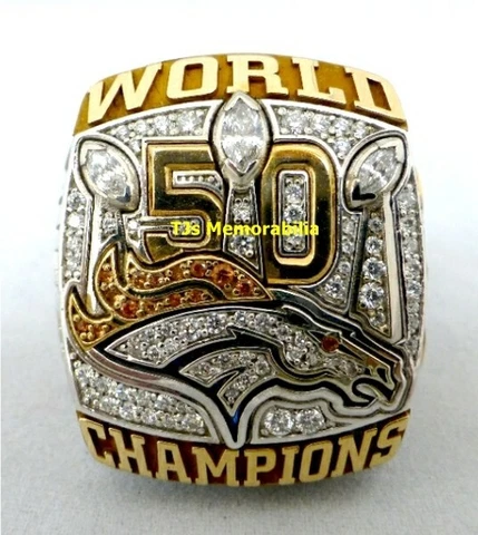 2015 DENVER BRONCOS SUPER BOWL 50 CHAMPIONS CHAMPIONSHIP RING & PRESENTATION BOX Cover
