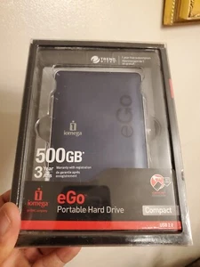 Iomega eGo Mac Edition 500 GB USB 2.0/FireWire Portable External Hard - Picture 1 of 4