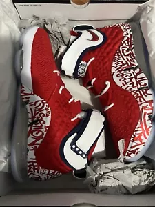 Talla 12 - Nike LeBron 17 LeBron 4 Rojo Graffiti - Imagen 1 de 6