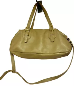 ONNA EHRLlCH Derin Light Tan Pebbled Leather Satchel Bag Beige LESEN - Bild 1 von 13