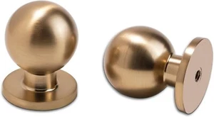 10 Stück Küchenschrank Griffe Champagner Kupfer Schrank Zinklegierung Knöpfe Gold - Bild 1 von 7