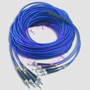 20M ST-ST UPC 4 Cores Armored Fiber Patch Cord SM 4 Strand Fiber Optic Cable - Afbeelding 1 van 1