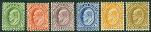 SG 43-48 Falklands 1891. ½d to 1/-. Fine fresh mounted mint CAT £160 - Picture 1 of 2