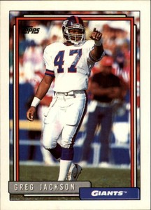1992 Topps Football Card #291 Greg Jackson