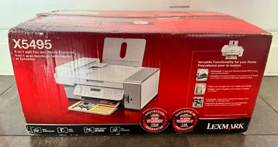 Lexmark X5495m Multifunction 4-in-1 Color Inkjet Printer w/Copy Scan Fax NEW - Image 1 of 2