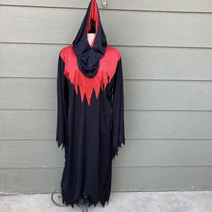 Halloween Costume Gown Cloak Robe XL L Hooded Grim Reaper Wizard Witch Monster - Picture 1 of 7