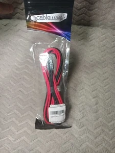 Pro ModFlex Hülle 8-polige PCI-e Verlängerung (rot & schwarz, 45 cm) - Bild 1 von 7