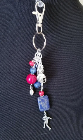 NFL Houston Texans  Football Key Chain/Purse Charm - Handcrafted Cover