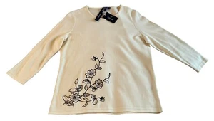 Damen-T-Shirt Tulchan - Größe Small in cremefarben - Winterrose - neu mit Etikett - UVP = 24,99 £ - Bild 1 von 10