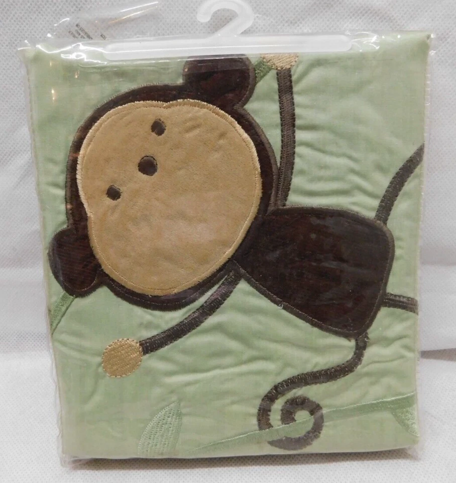 Carter's Monkey Window Valance Boy's 14 in x 60 in 100% Cotton - Image 1 of 4