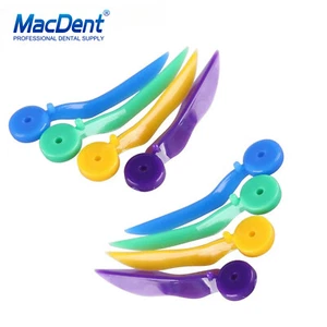 Dental Disposable Plastic Wedge With Holes Round Stern 4 Sizes Wave Poly-Wedge - Picture 1 of 15