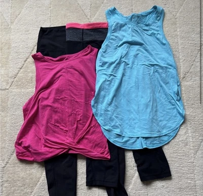 Лот женской спортивной тренировки одежды черный/розовый/синий размер XS GUC - Изображение 1 из 4